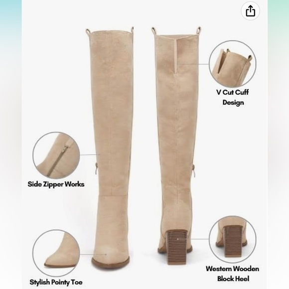 Over the knee women's boots size 9 - Picture 2 of 2